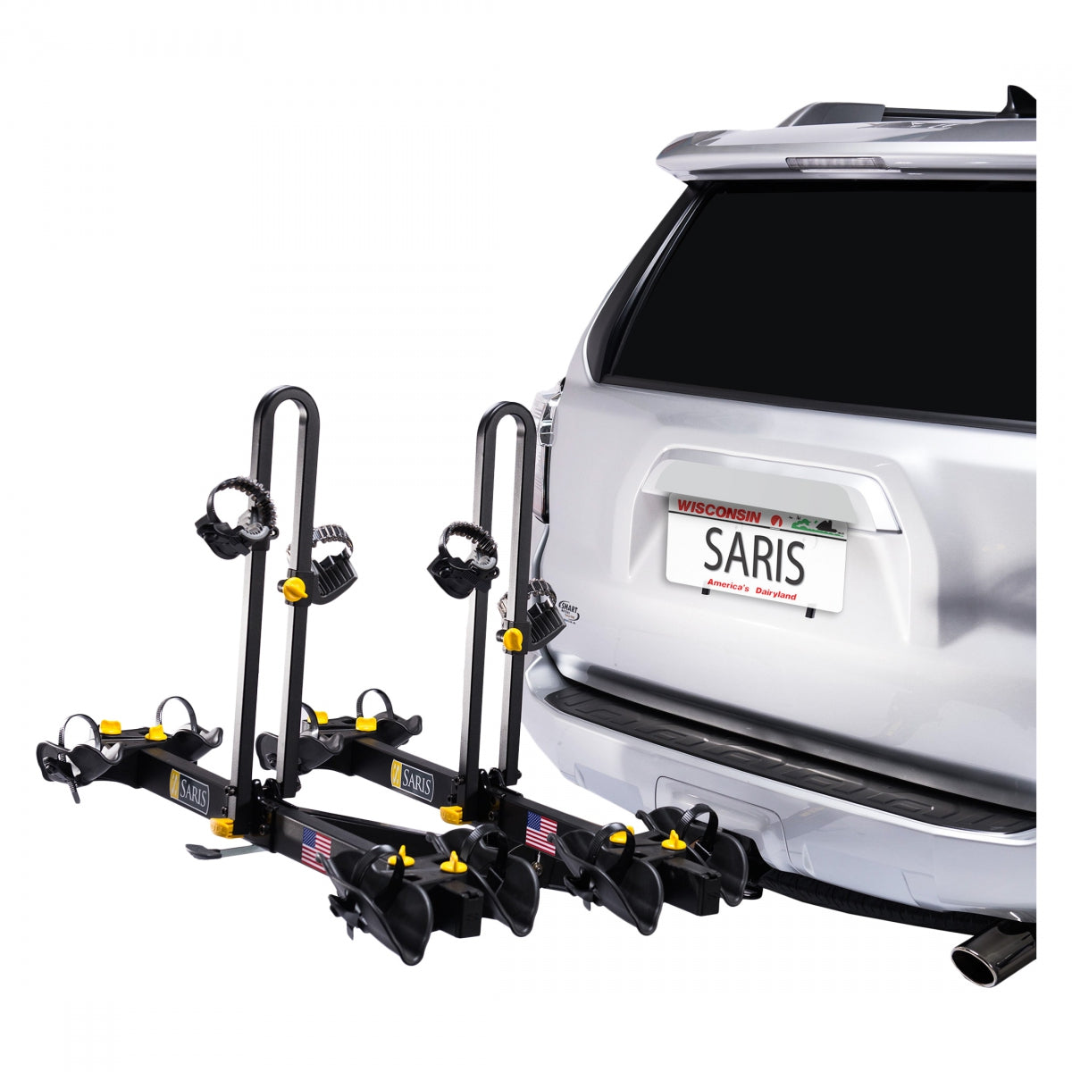 Saris Freedom 4 Bike Tray Mount Universal Hitch Car Rack 2" Receiver Black